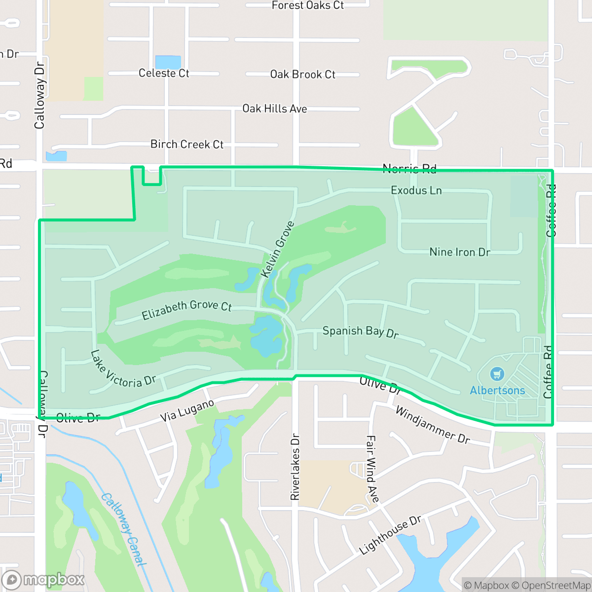 Map showing the location of Eagle Ranch, Bakersfield, CA