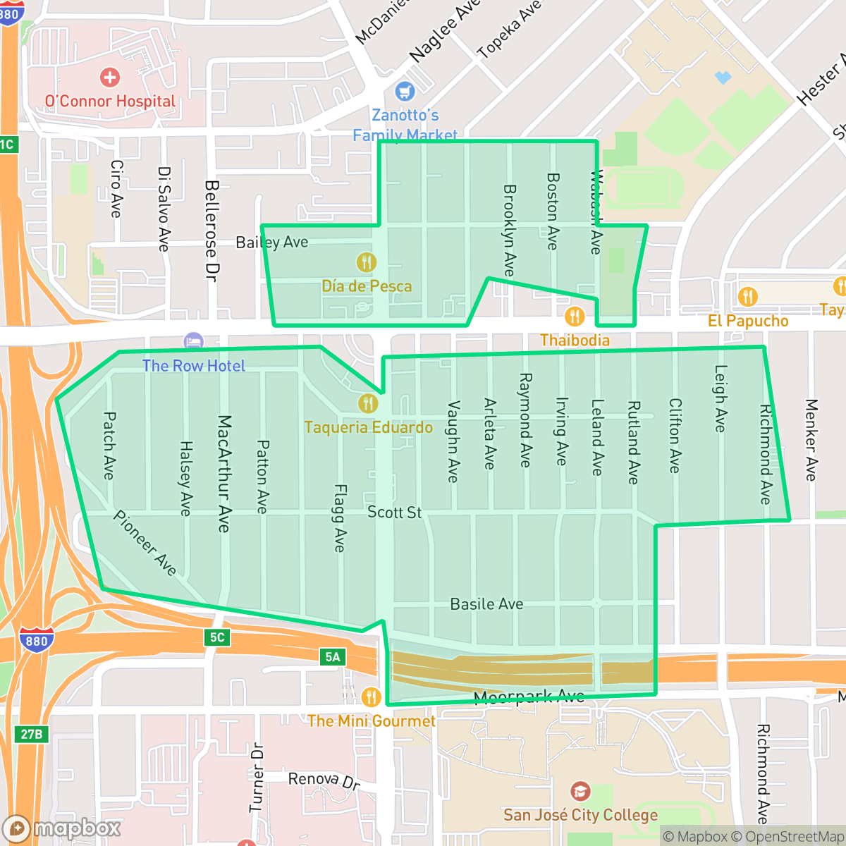 Map showing the location of Burbank, CA — coverage area