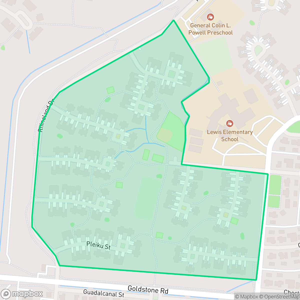 Map showing the location of Coyote Springs, Fort Irwin, CA