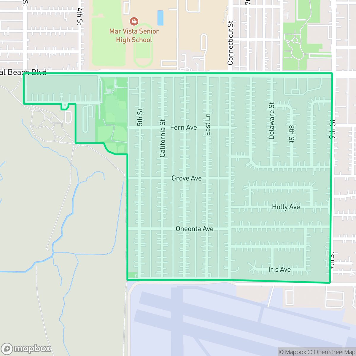 Map showing the location of Seaside Point, Imperial Beach, CA