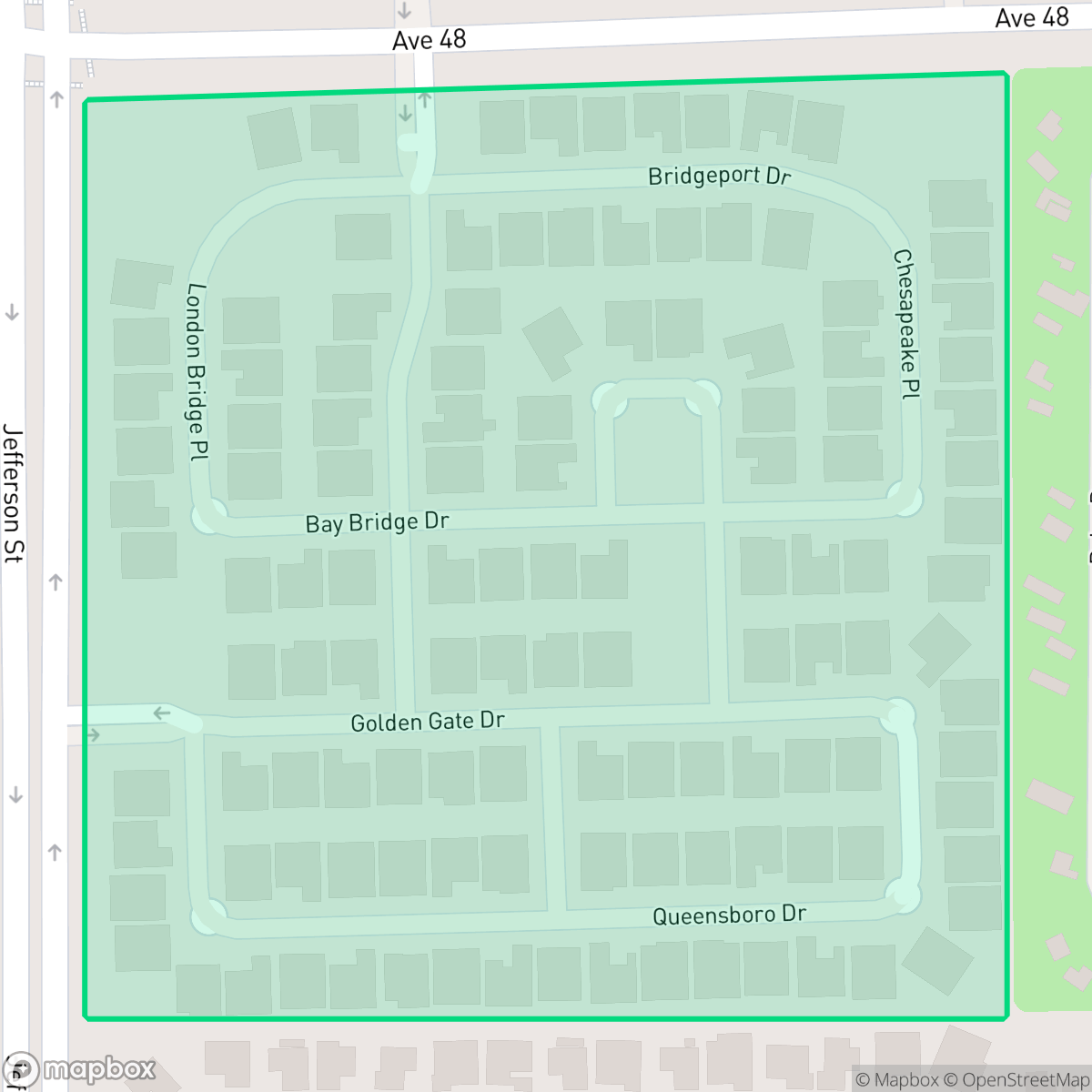 Map showing the location of The Bridge, Indio, CA