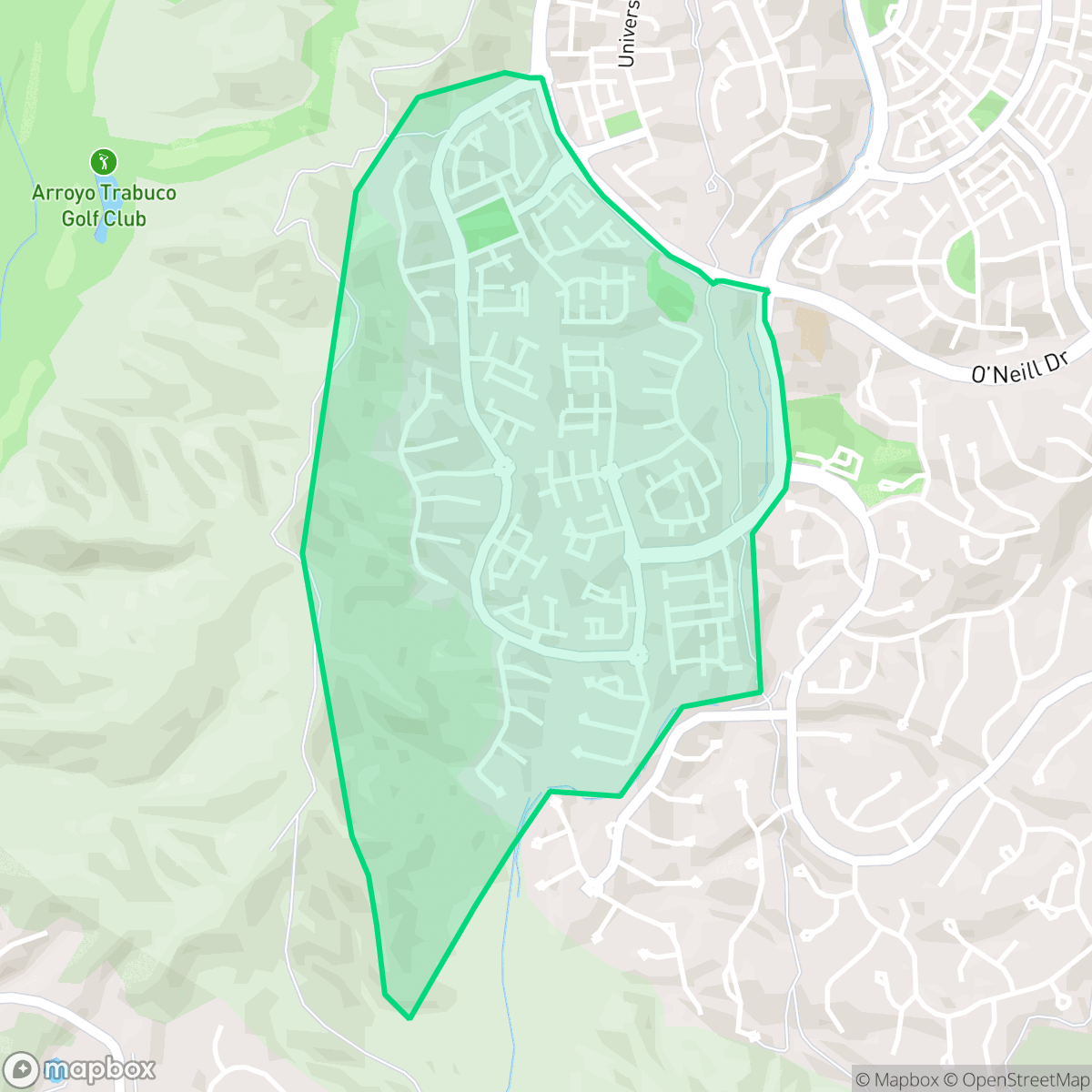 Map showing the location of Terramor Village, Ladera Ranch, CA