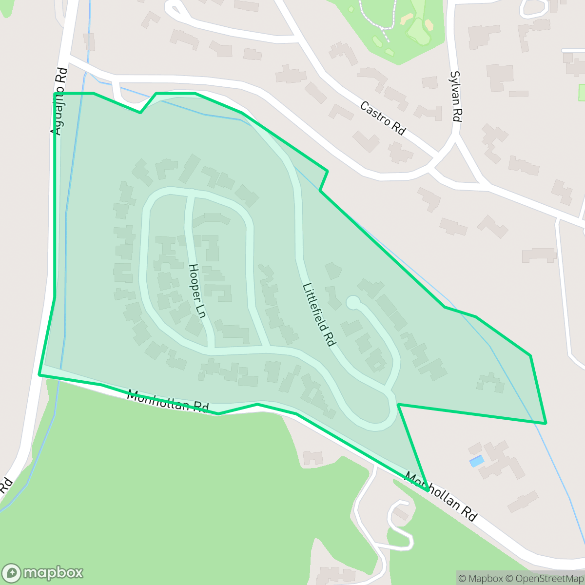 Map showing the location of Aguajito Oaks, Monterey, CA