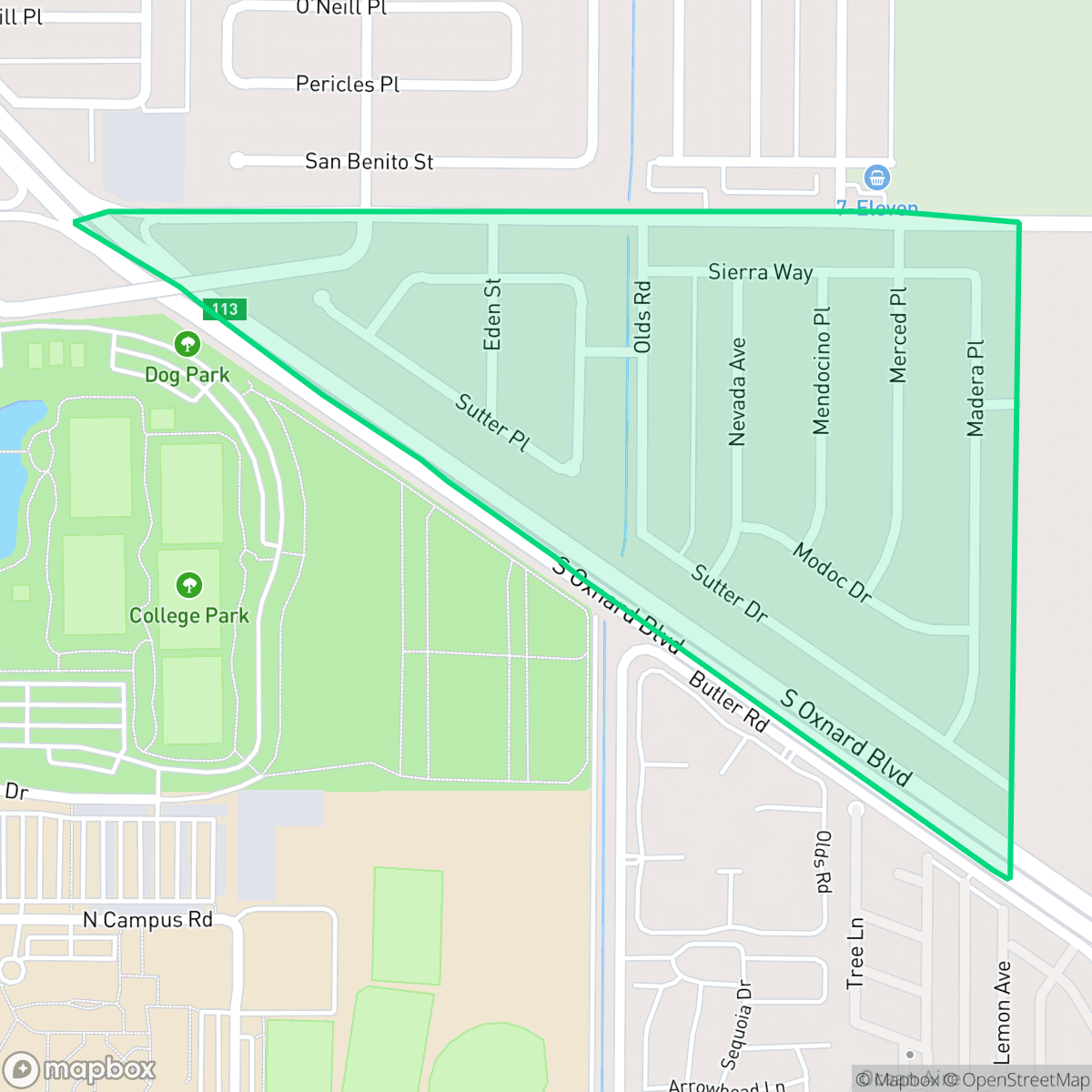 Map showing the location of Diamond Bar, Oxnard, CA