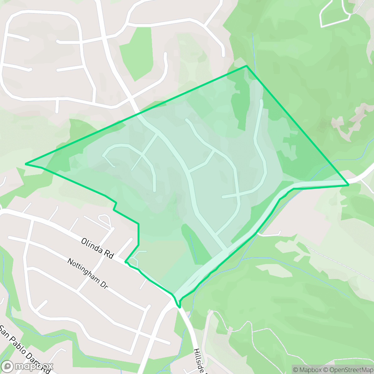 Map showing the location of Greenbriar, Richmond, CA