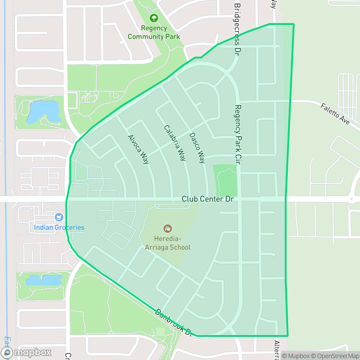 Map showing the location of Village 12, Sacramento, CA