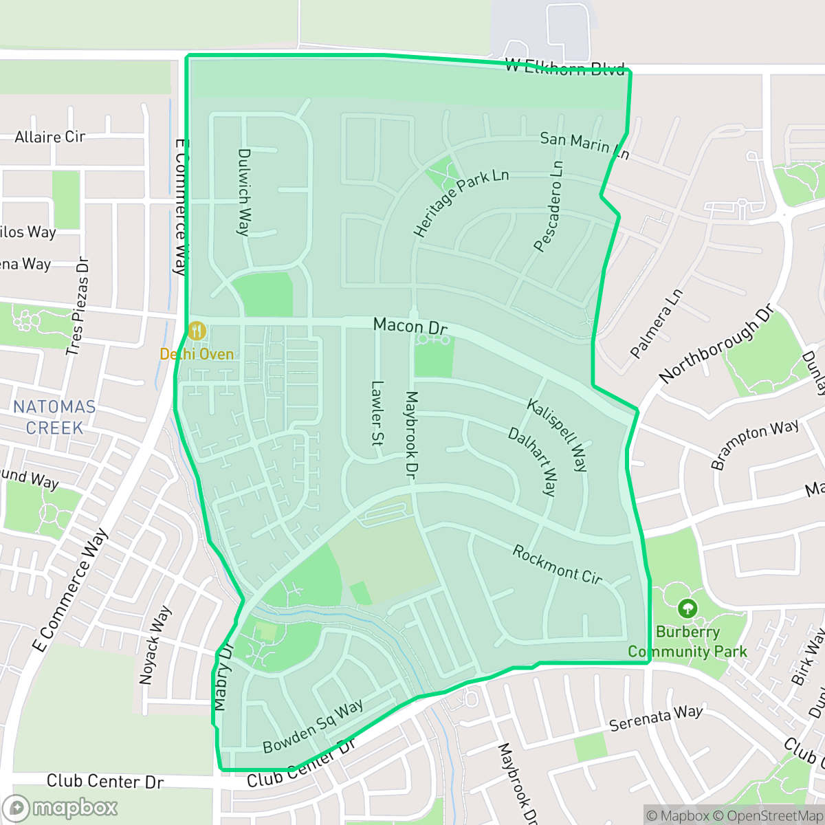 Map showing the location of Village 7, Sacramento, CA
