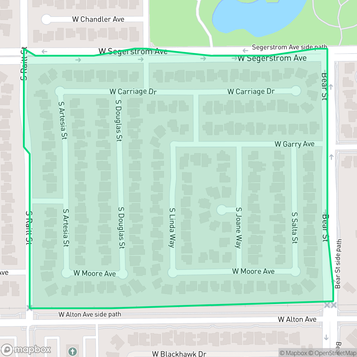 Map showing the location of Metro Classic, Santa Ana, CA