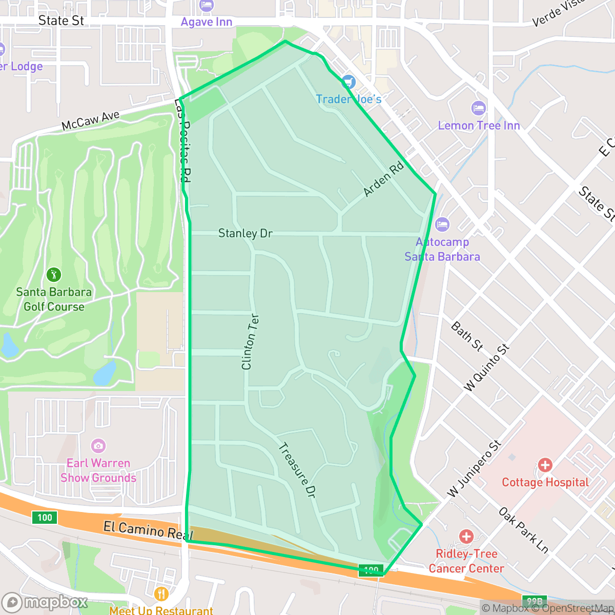 Map showing the location of Samarkand, Santa Barbara, CA