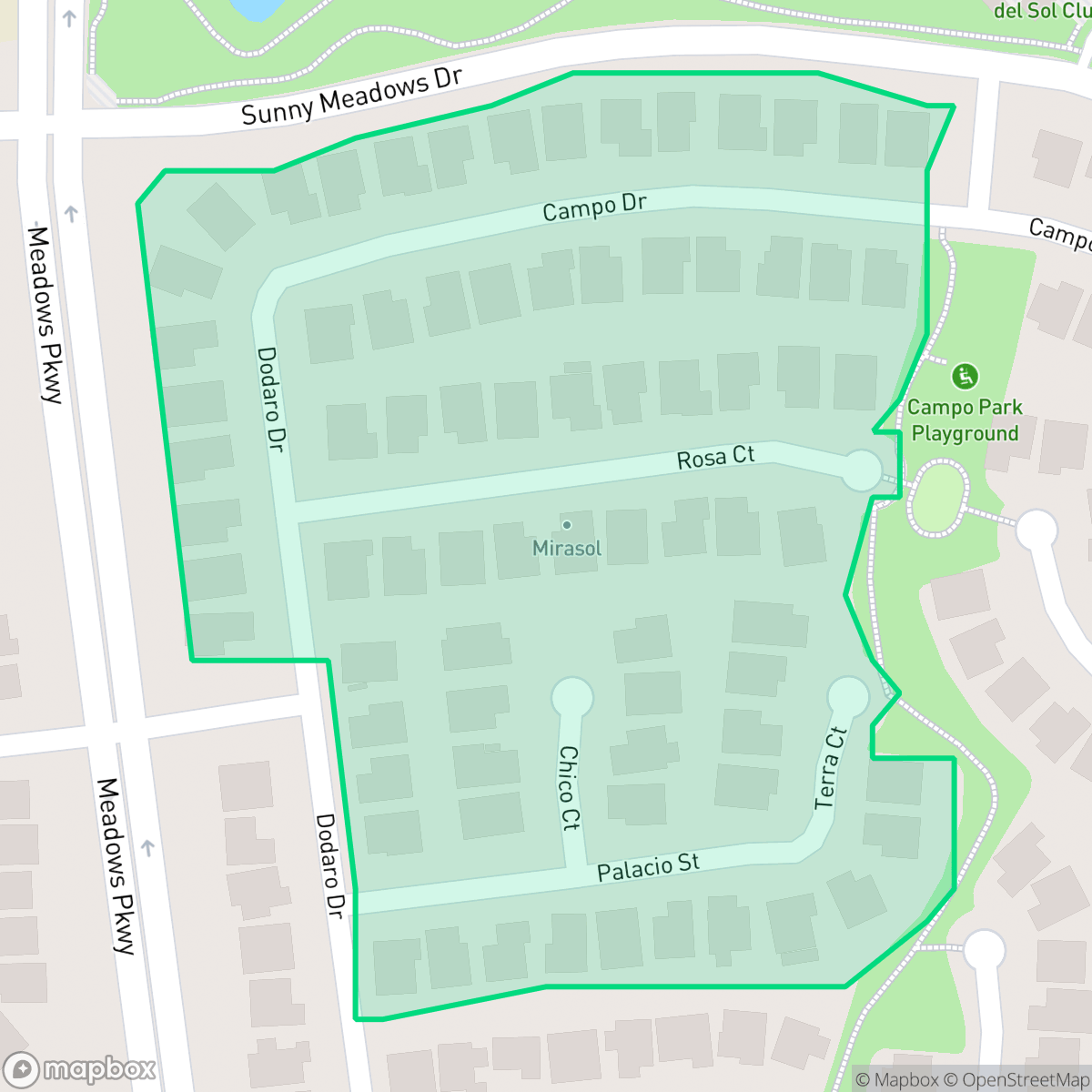 Map showing the location of Mirasol, Temecula, CA