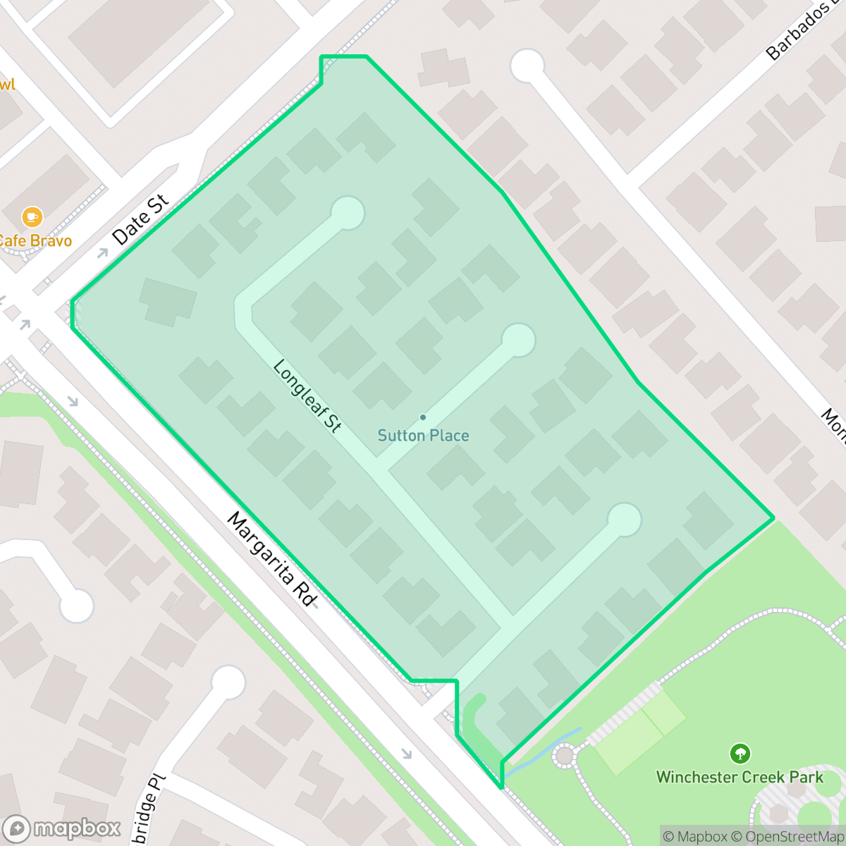 Map showing the location of Sutton Place, Temecula, CA