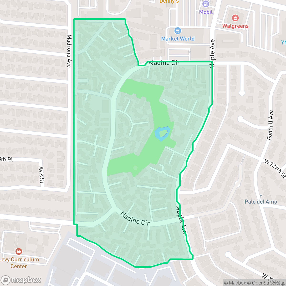 Map showing the location of New Horizons South Bay, Torrance, CA