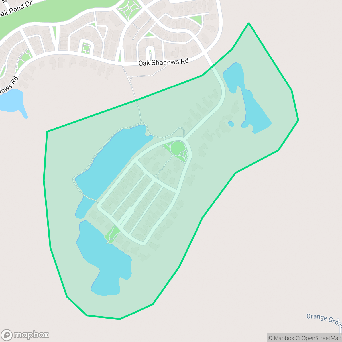 Map showing the location of Aquilla Reserve, Celebration, FL