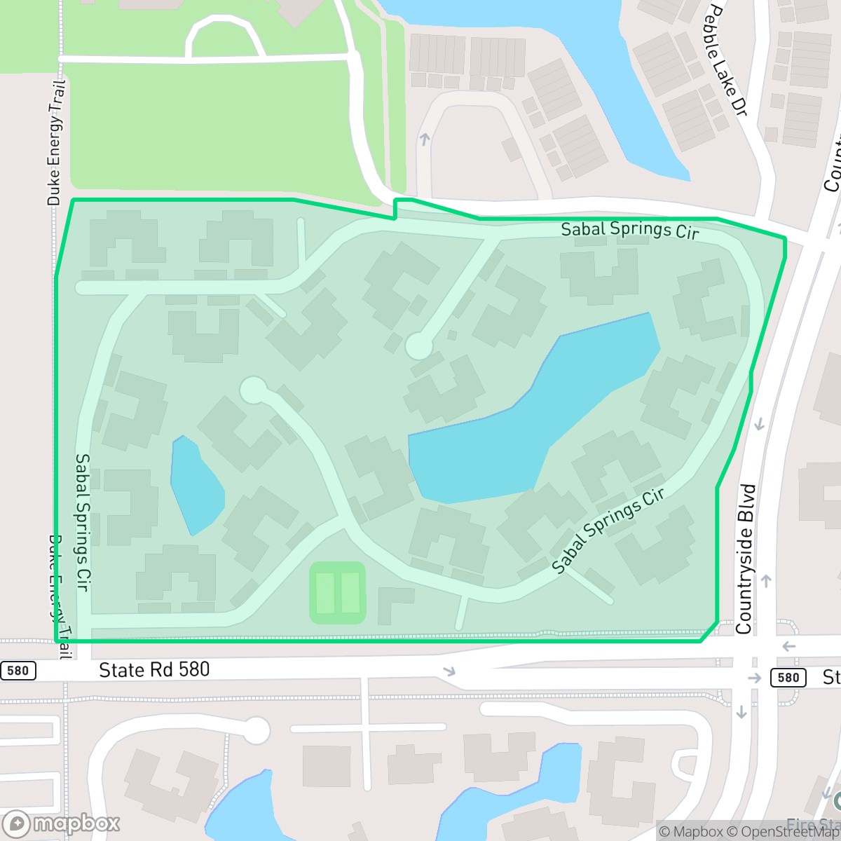 Map showing the location of Misty Sprints Condominium Association, Clearwater, FL
