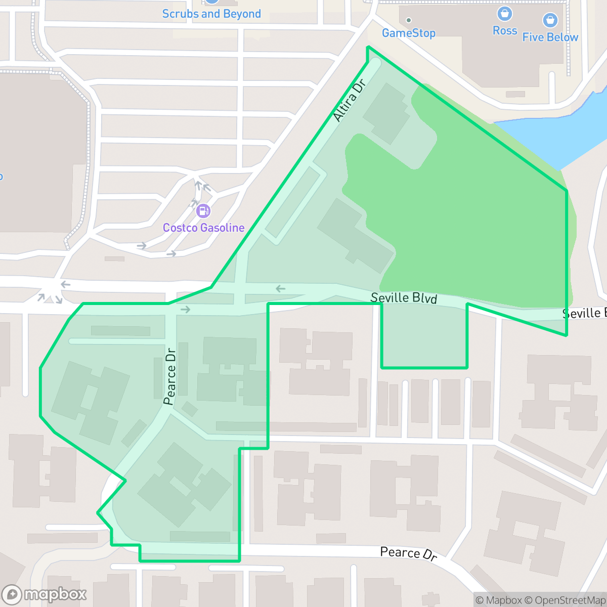 Map showing the location of Seville Condo No.11, Clearwater, FL