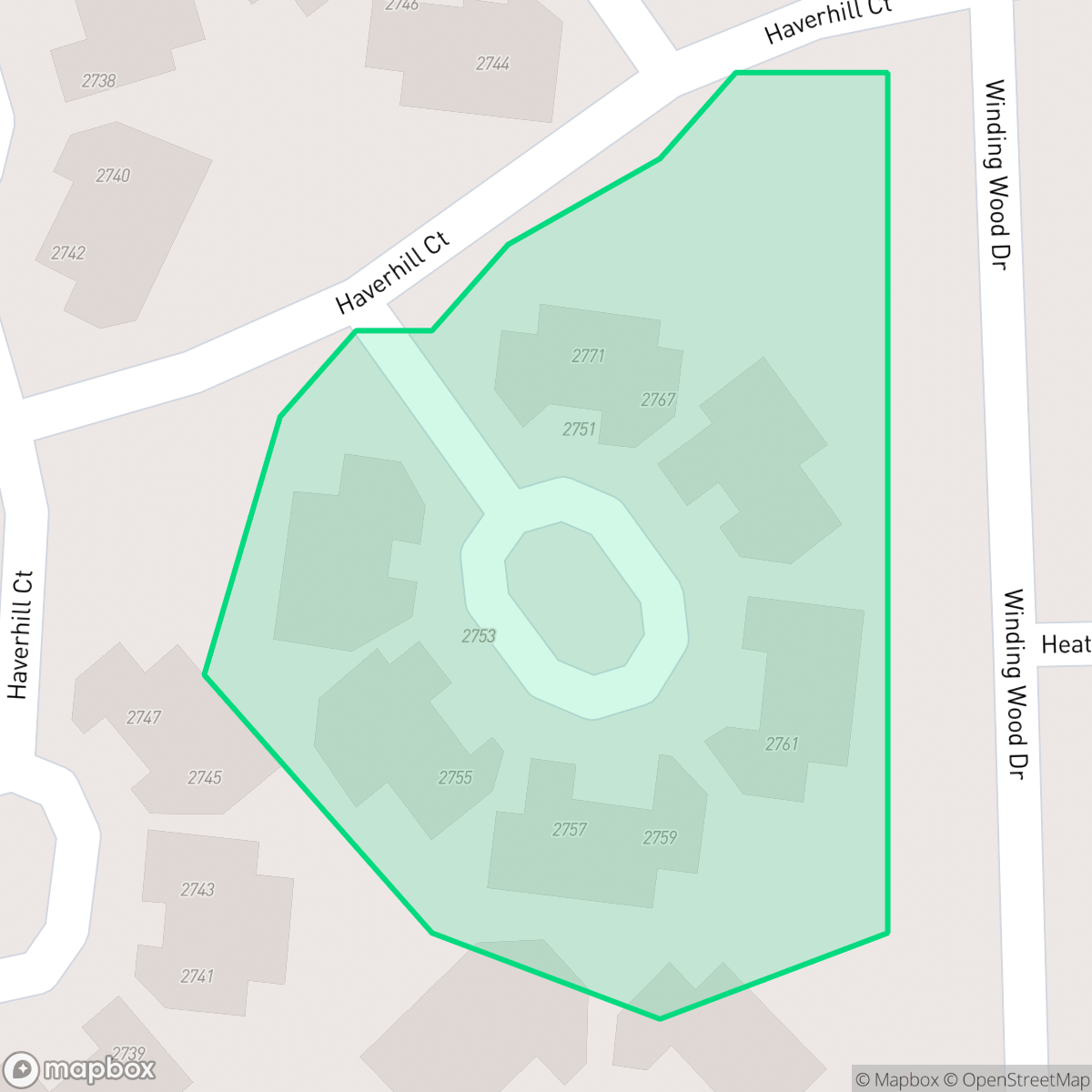 Map showing the location of Winding Wood No.4 Condominium Association, Clearwater, FL