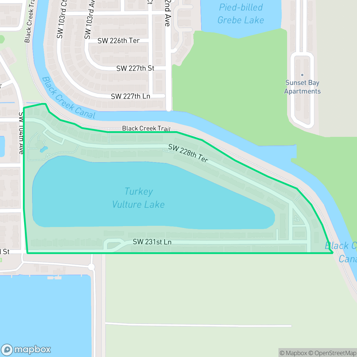 Map showing the location of Crystal Cay, Cutler Bay, FL