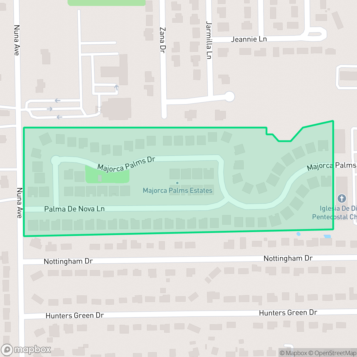 Map showing the location of Majorca Palms Estates, Fort Myers, FL