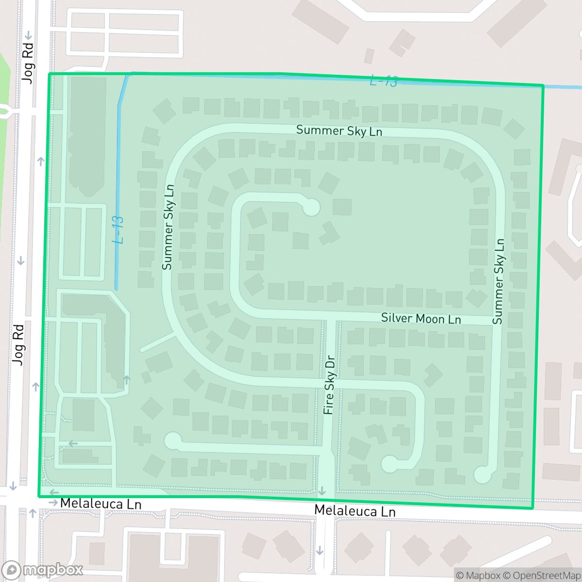 Map showing the location of Lucerne Homes East, Greenacres, FL