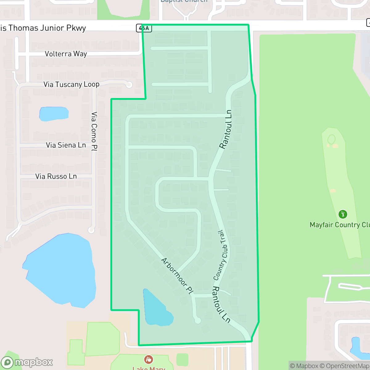Map showing the location of Reserve at Lake Mary, Lake Mary, FL