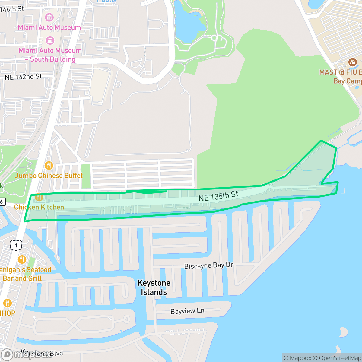 Map showing the location of Amber Creek East, North Miami, FL