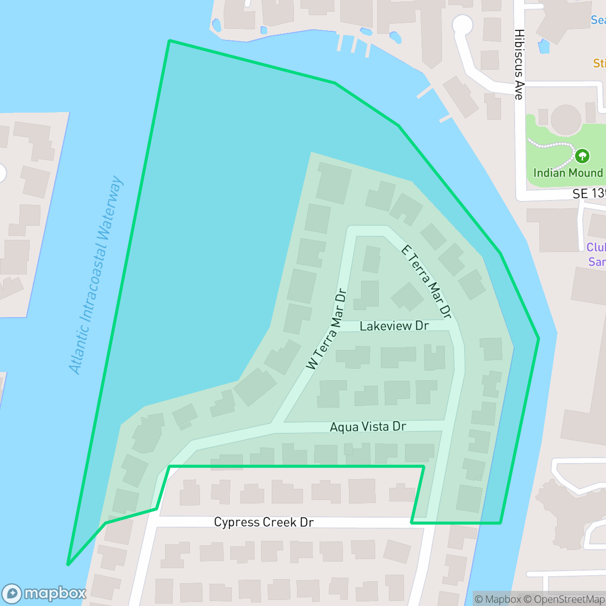 Map showing the location of Terra Mar, Pompano Beach, FL