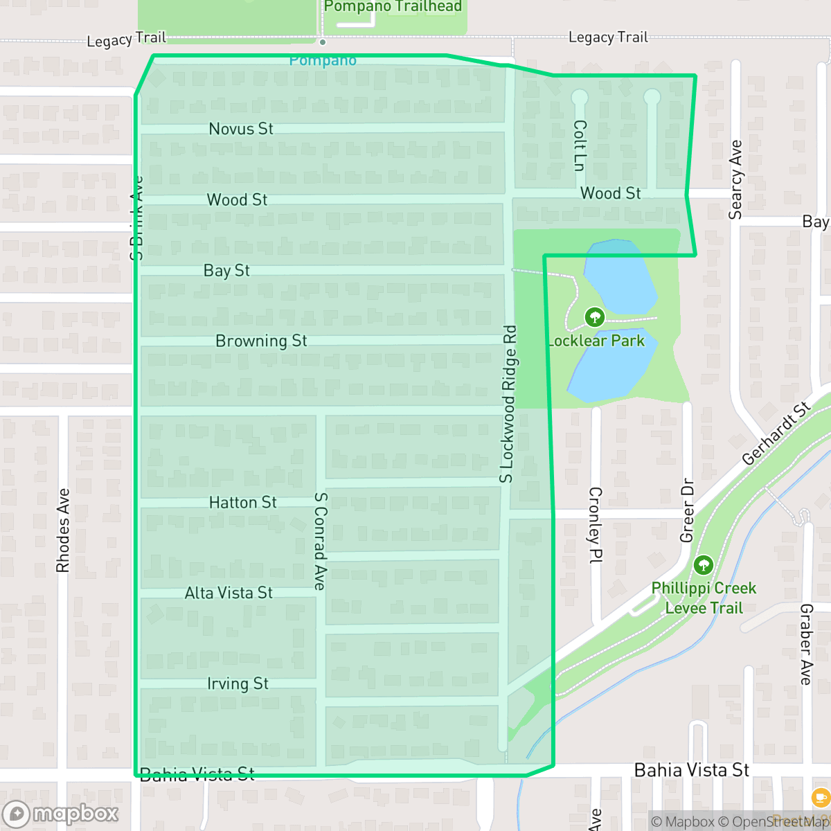 Map showing the location of Bellevue Terrace, Sarasota, FL