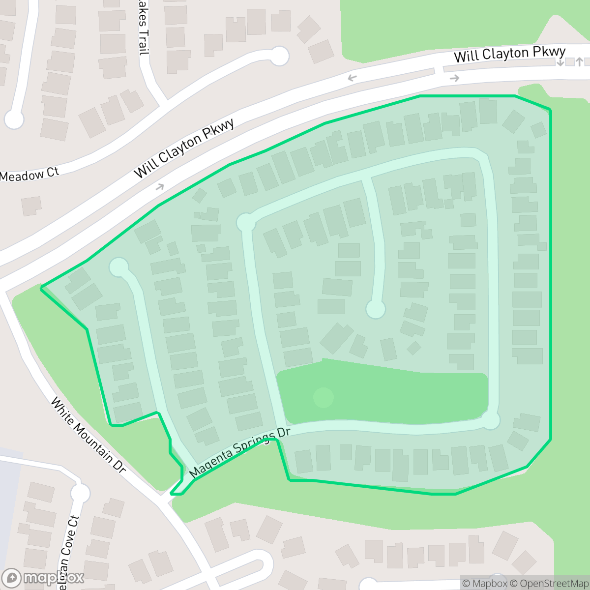 Map showing the location of Cottage Grove, Atascocita, TX