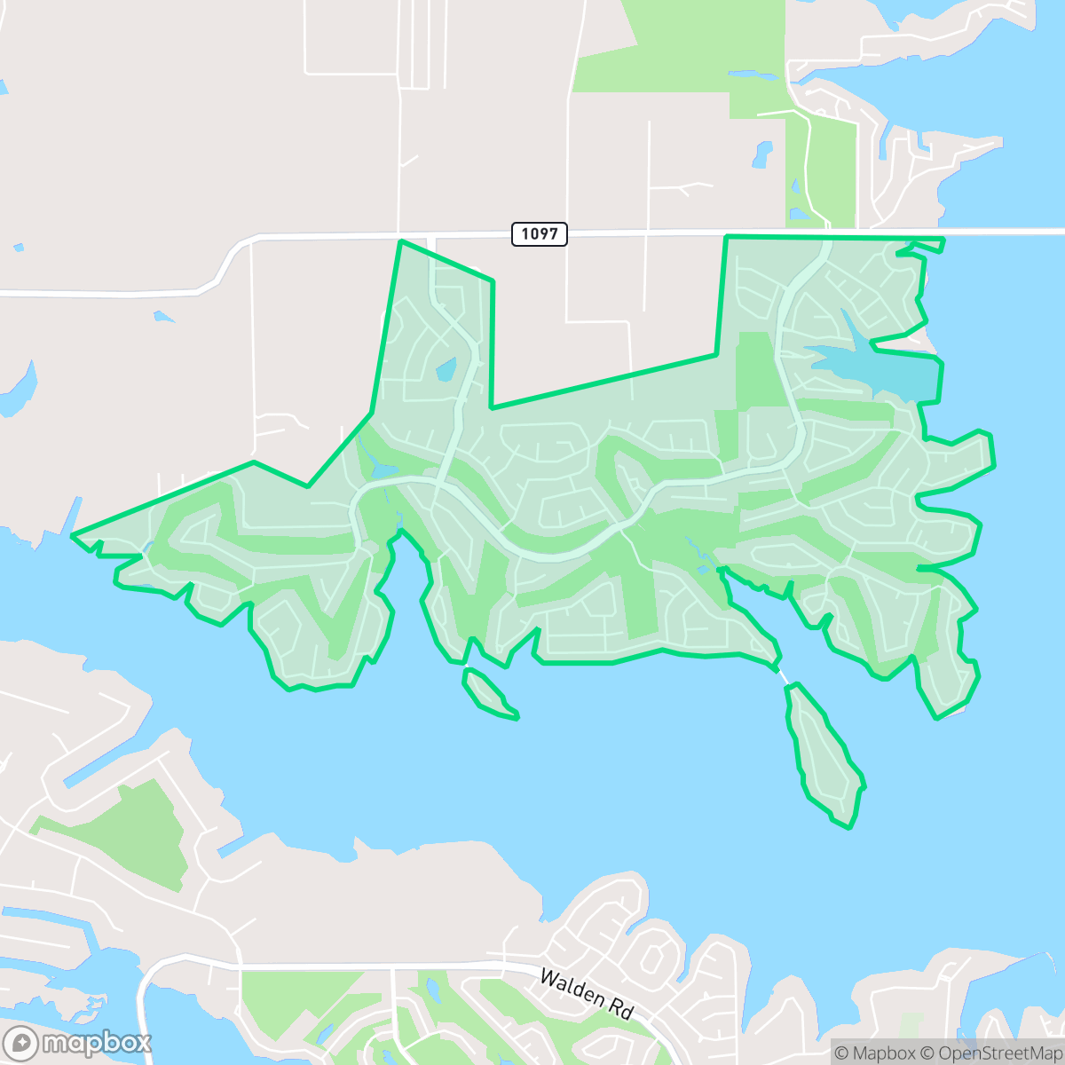 Map showing the location of Bentwater, Conroe, TX