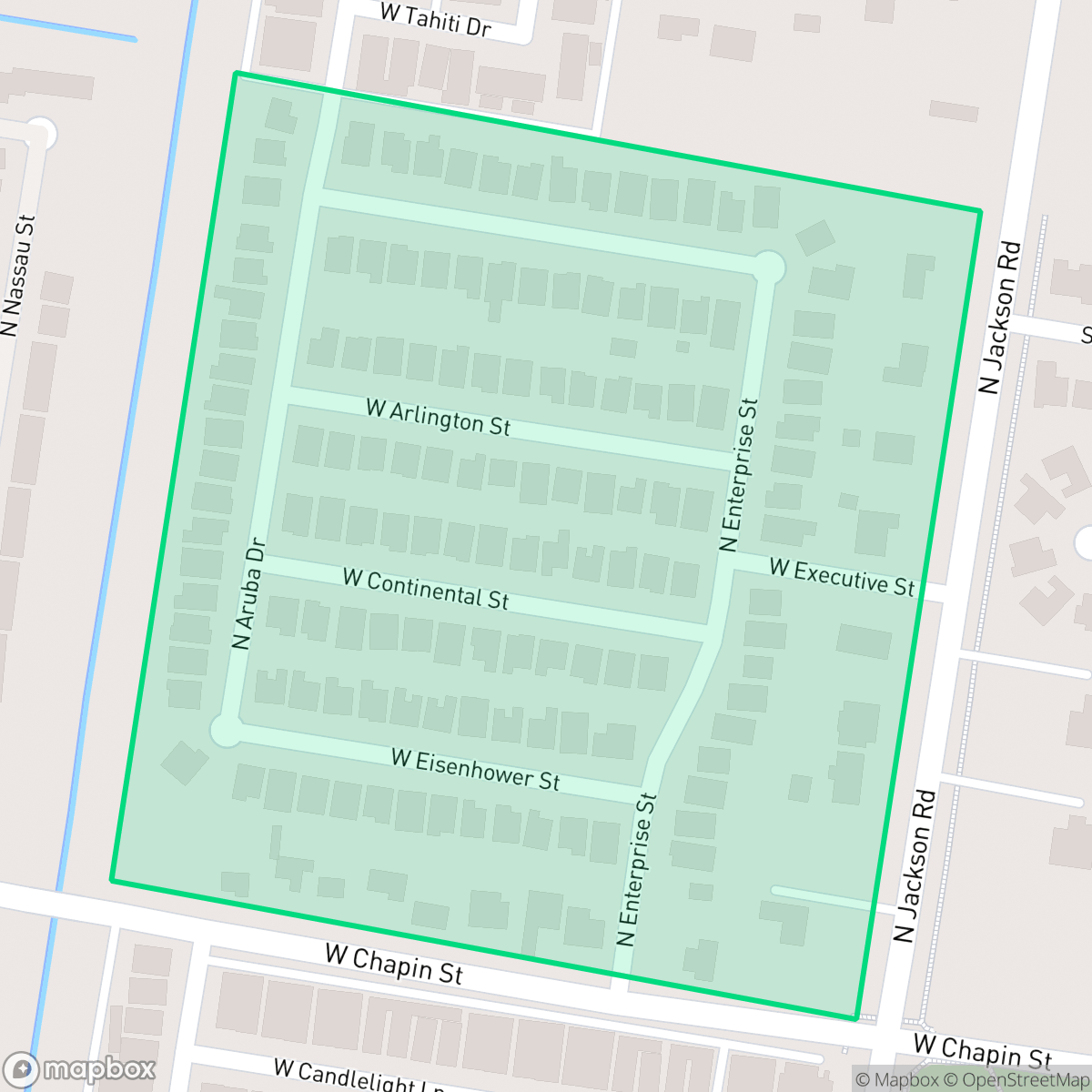 Map showing the location of Chapins Crossing, Edinburg, TX