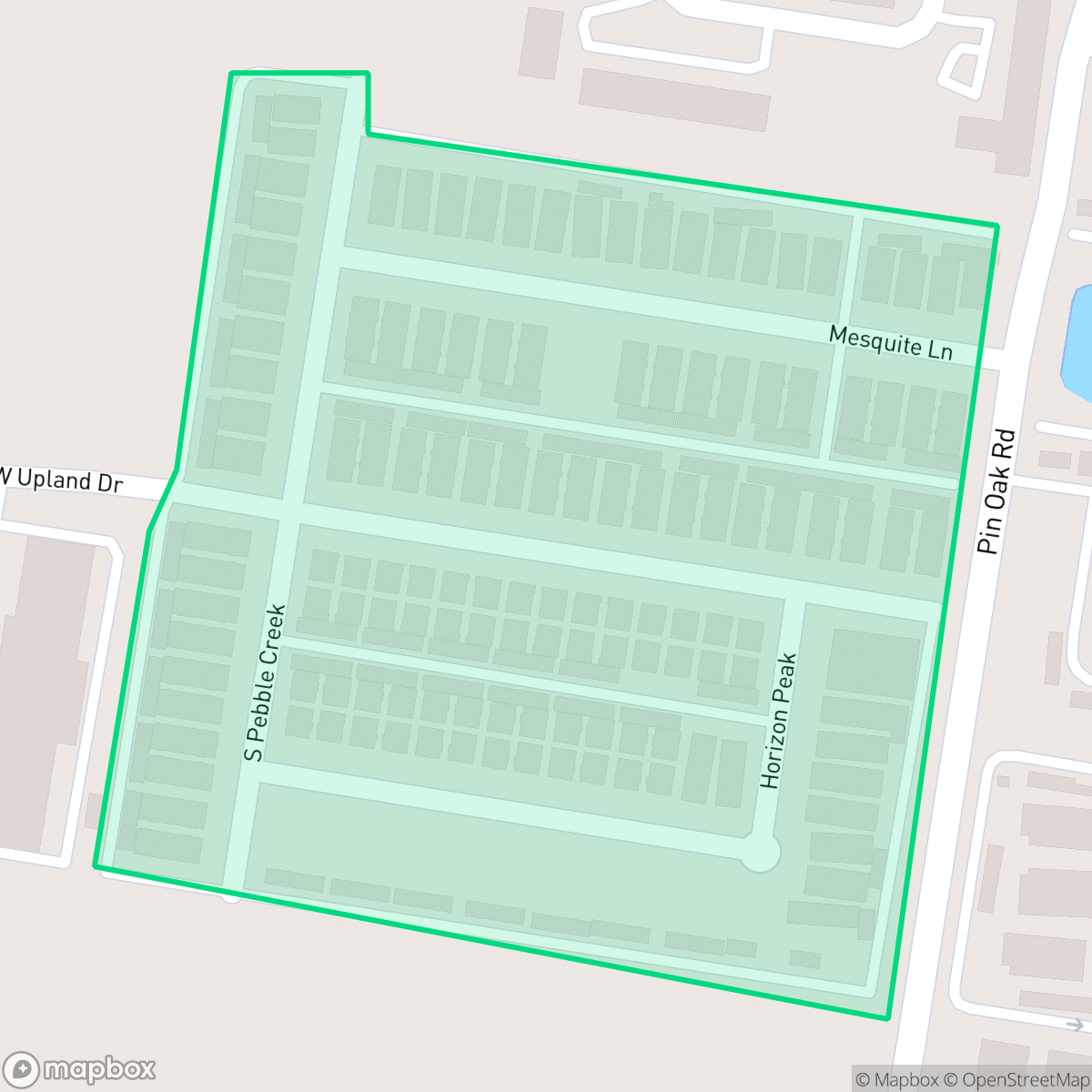 Map showing the location of Vista de Las Colinas, Edinburg, TX