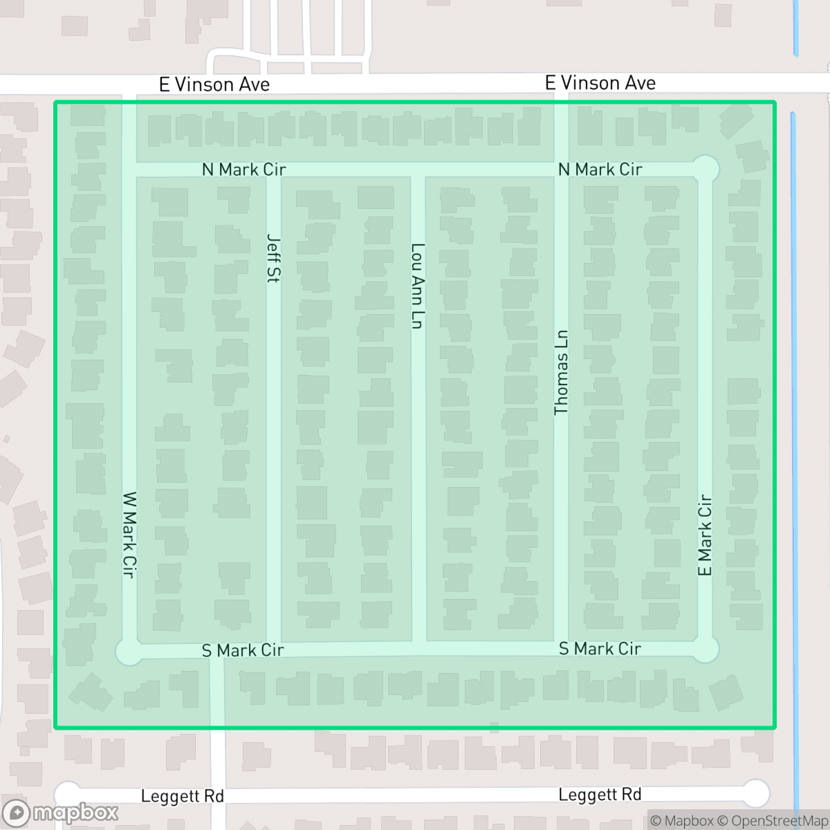 Map showing the location of Knightwood, Harlingen, TX