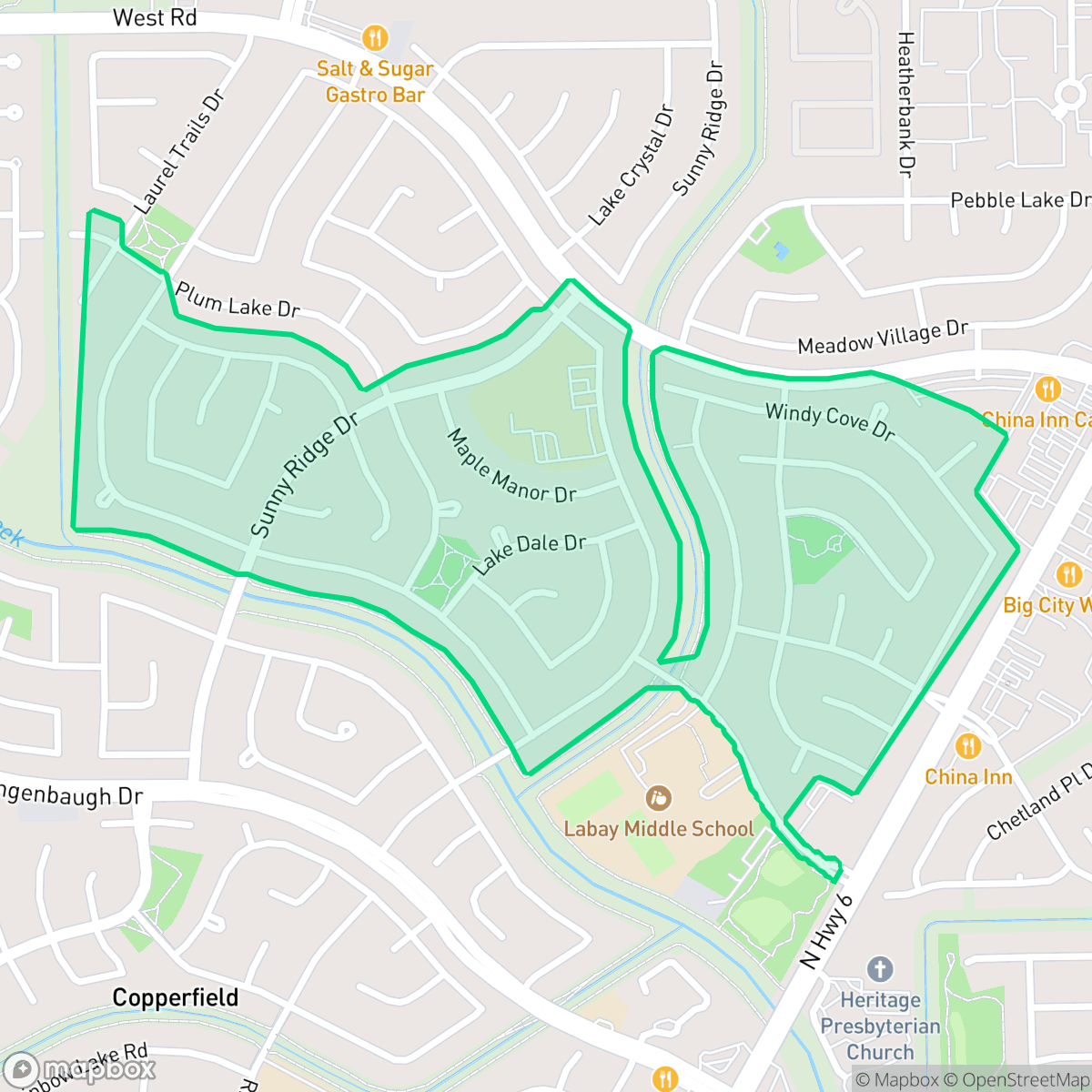 Map showing the location of Copperfield Middlegate Village, Houston, TX