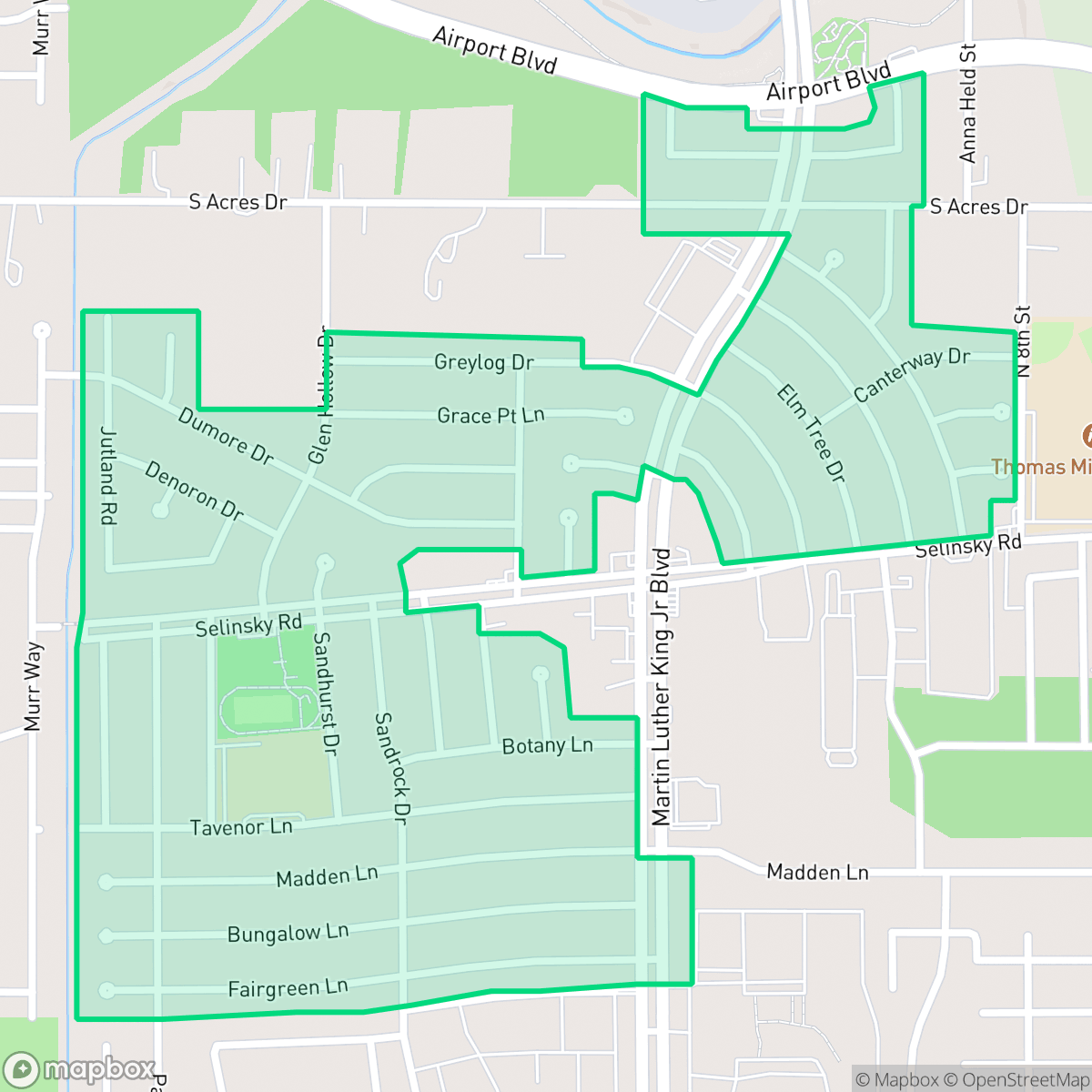 Map showing the location of Crestmont Park, Houston, TX