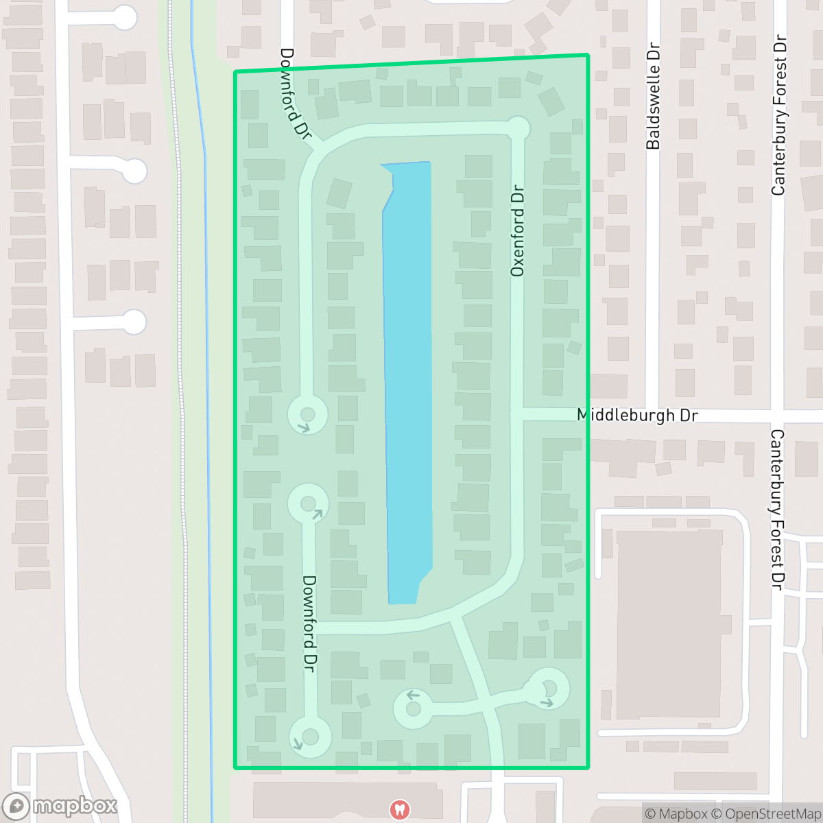 Map showing the location of Lakewood Forest North, Houston, TX