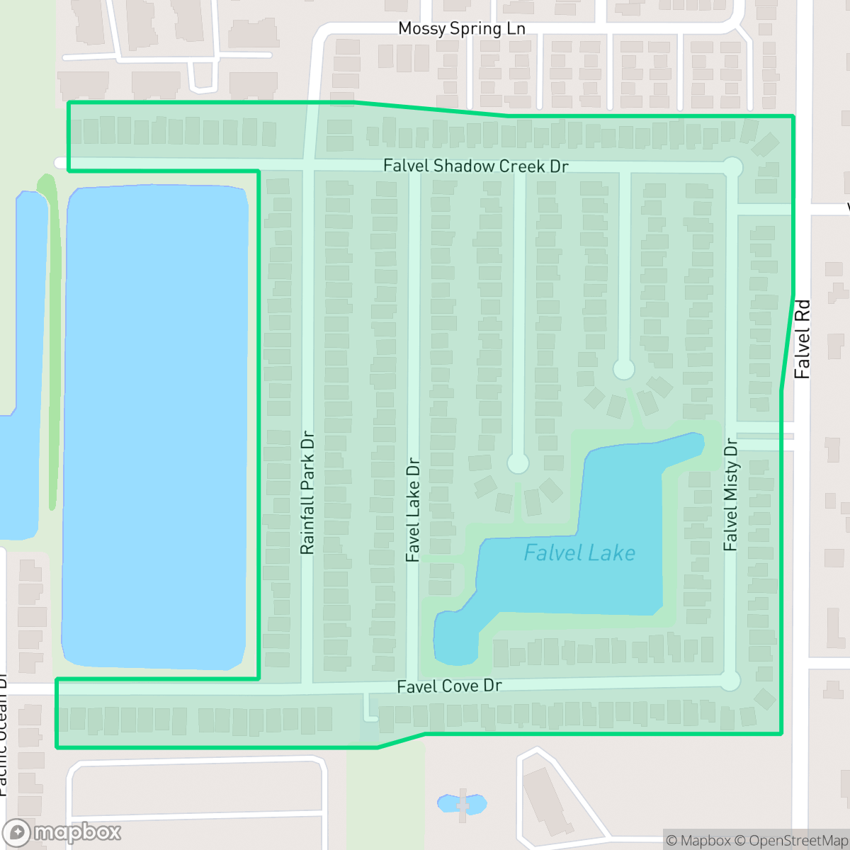 Map showing the location of Meadow Hill Run, Houston, TX