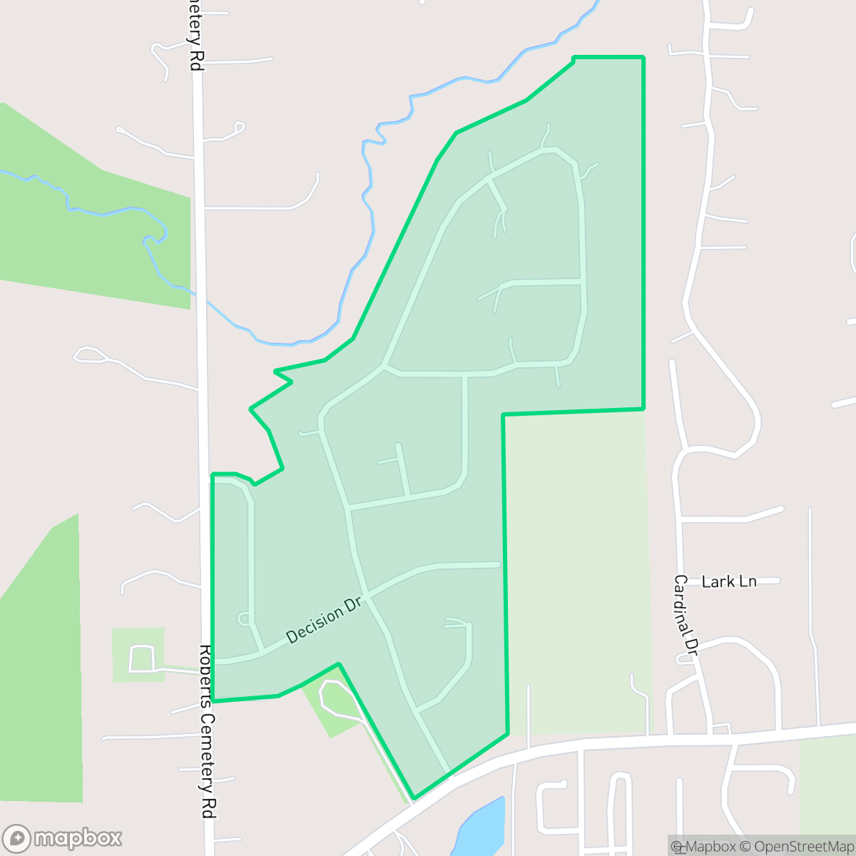 Map showing the location of Village of New Kentucky, Houston, TX