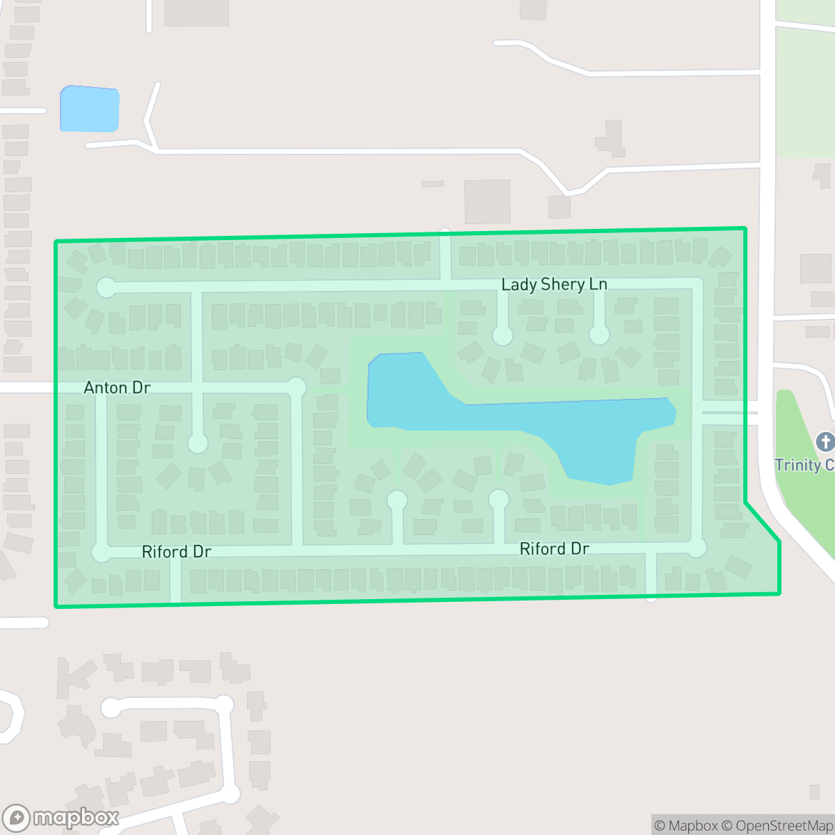 Map showing the location of Villages on Grant, Houston, TX
