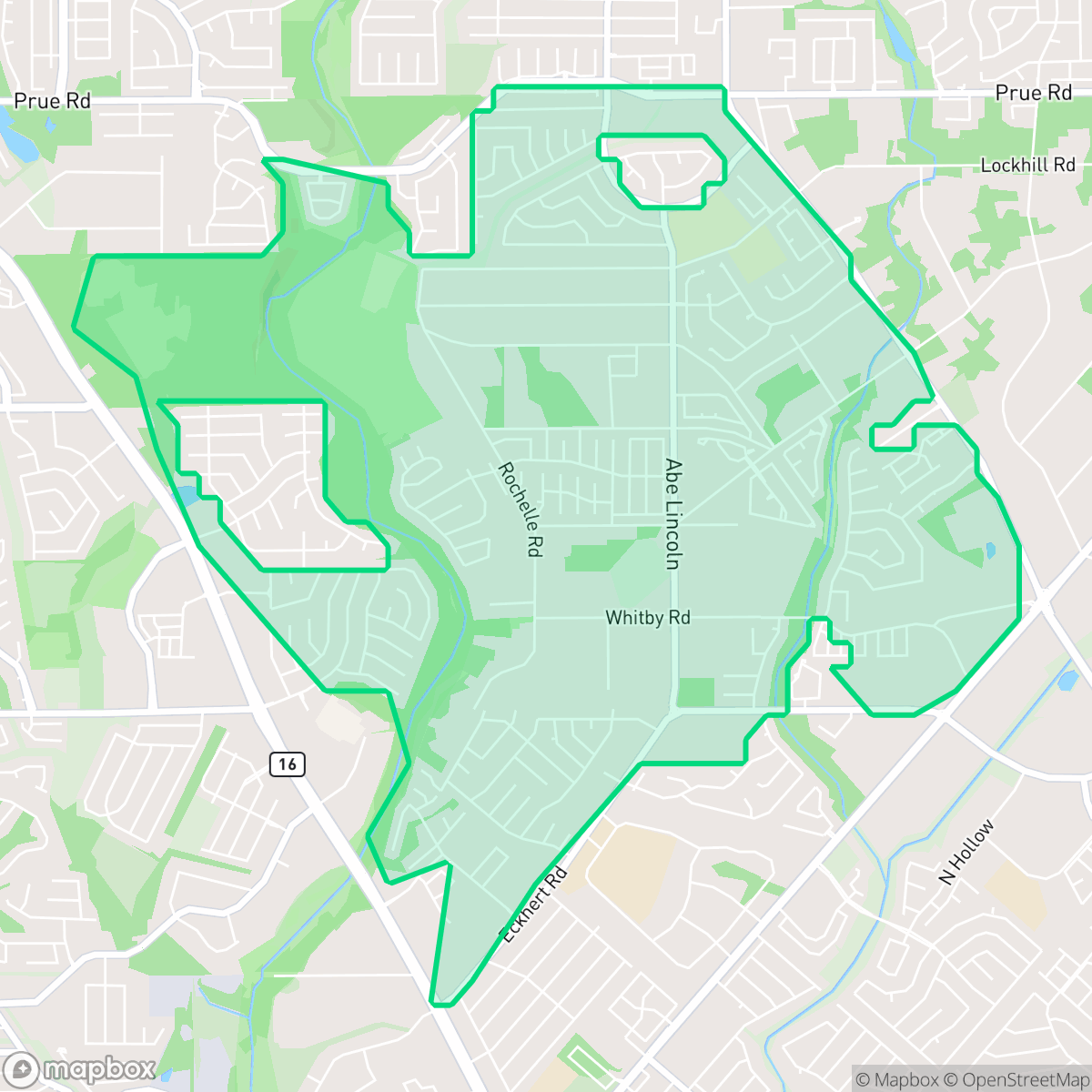 Map showing the location of Alamo Farmsteads-Babcock Road, San Antonio, TX