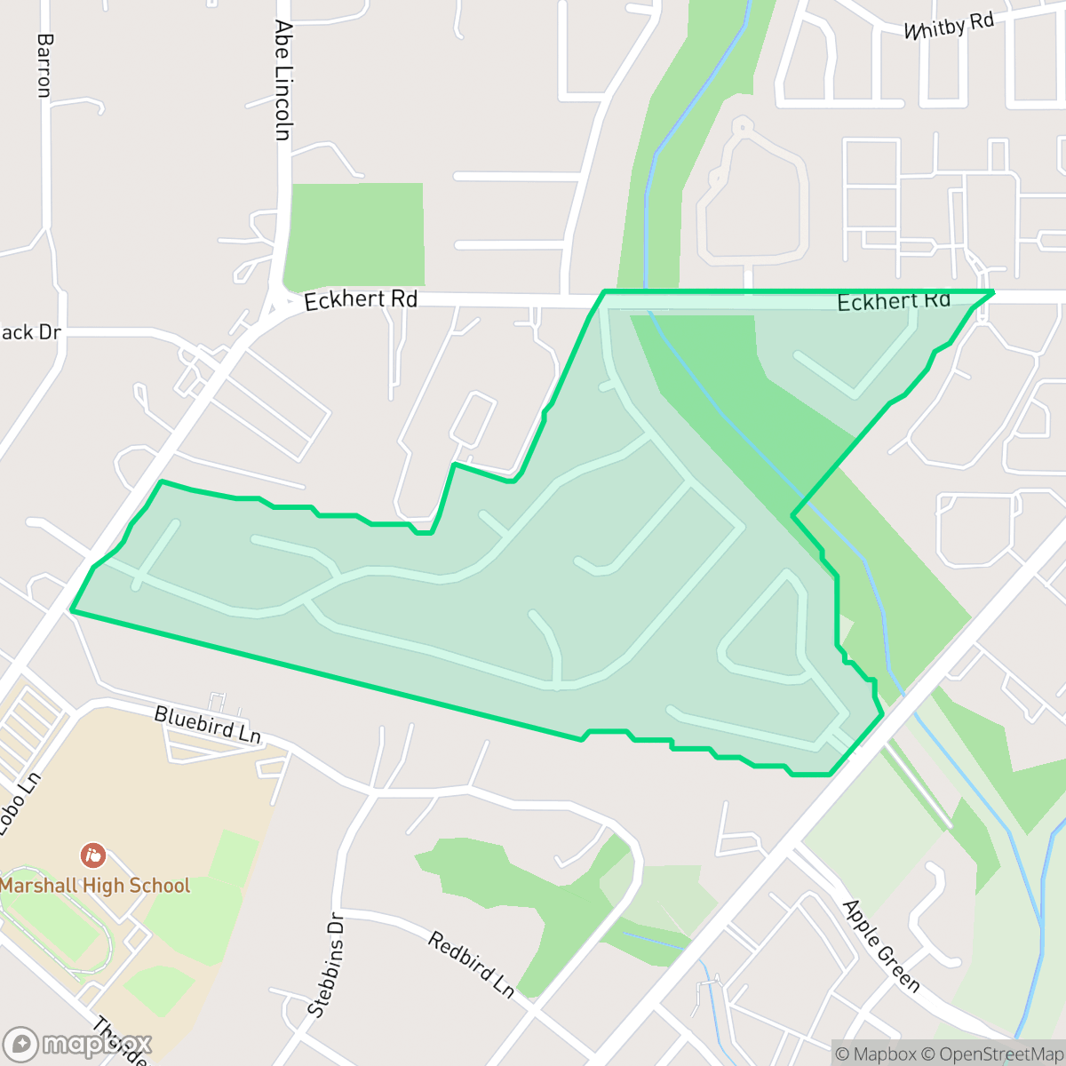 Map showing the location of Eckhert Crossing, San Antonio, TX