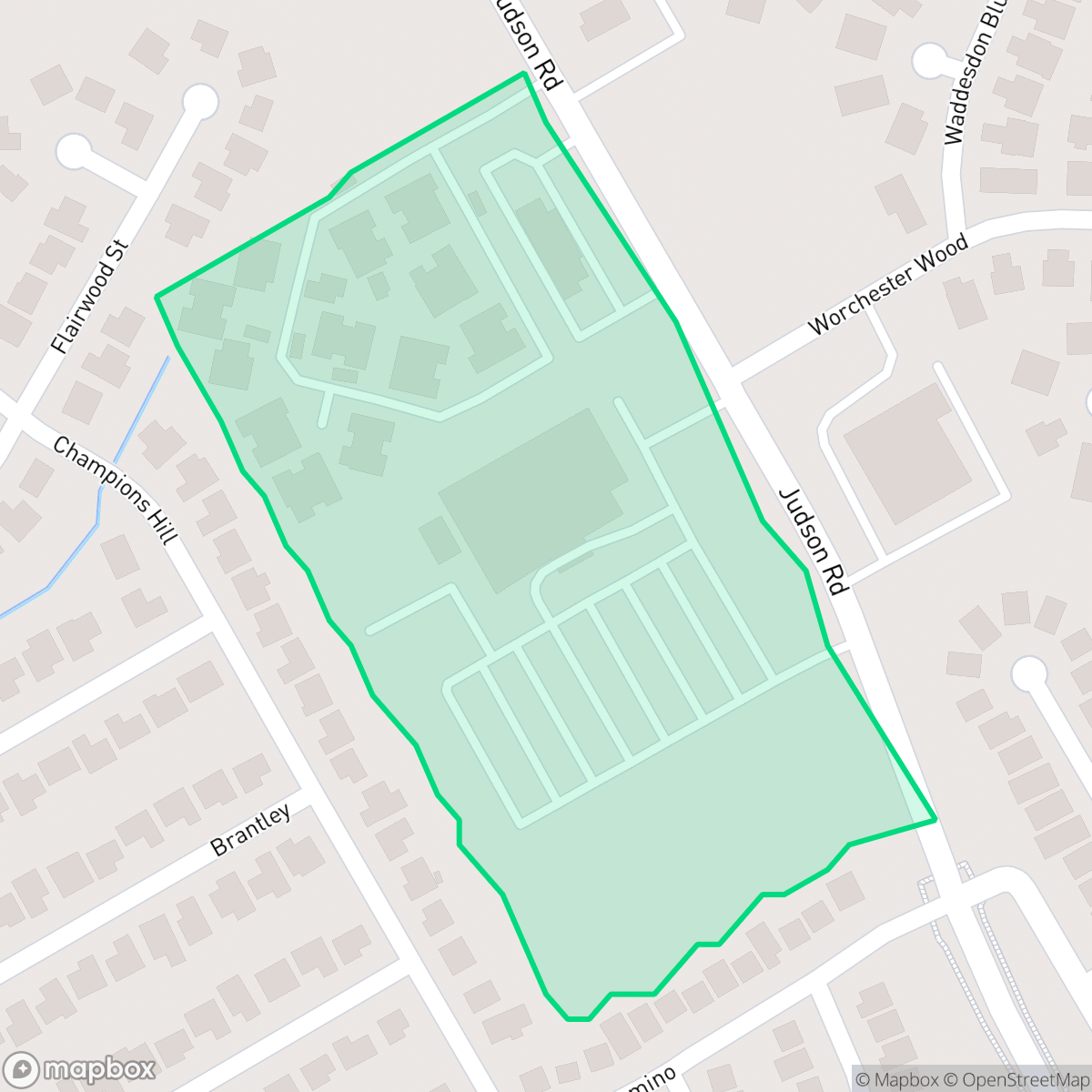 Map showing the location of Stone Wood, San Antonio, TX