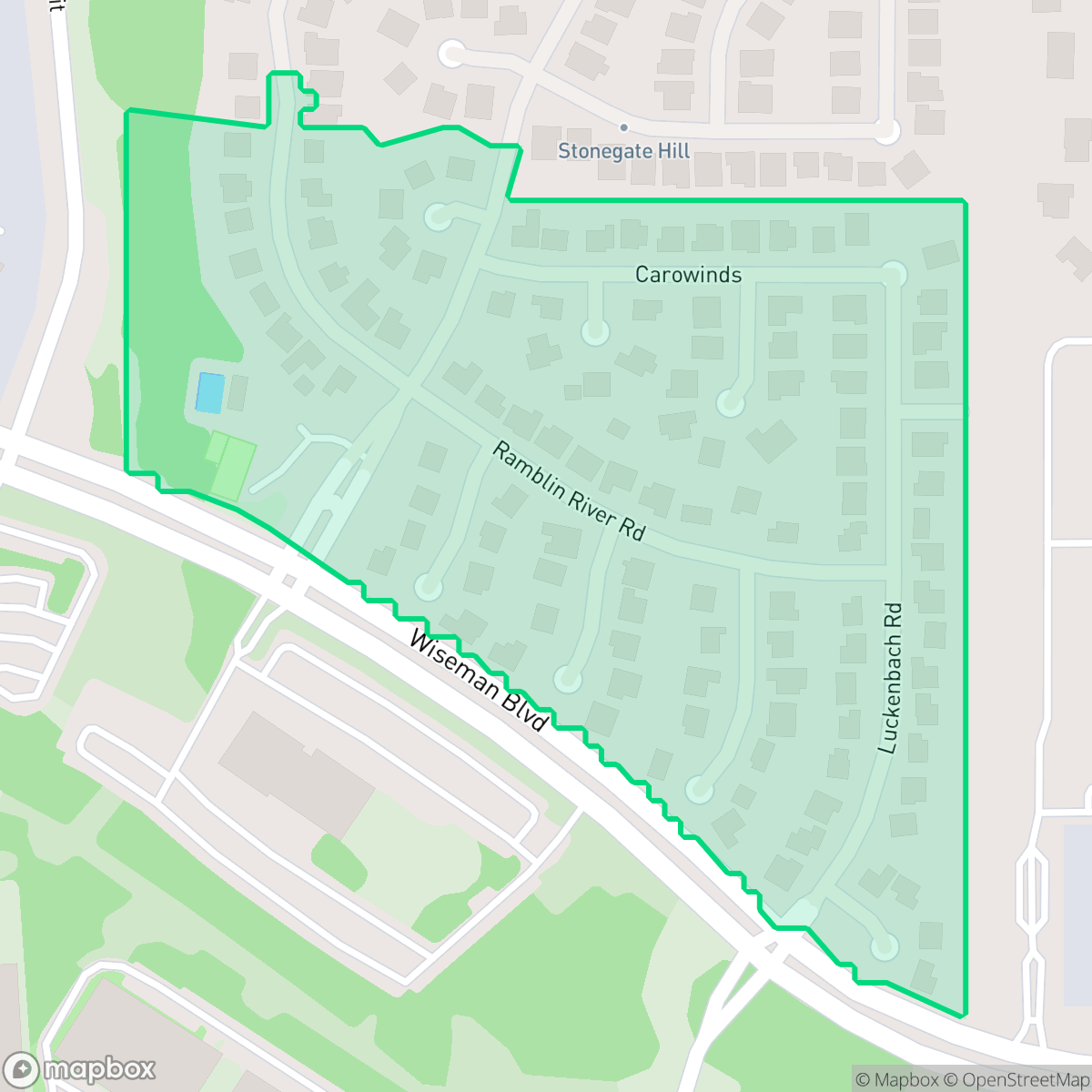 Map showing the location of Stonegate Hills at Westover Hill, San Antonio, TX
