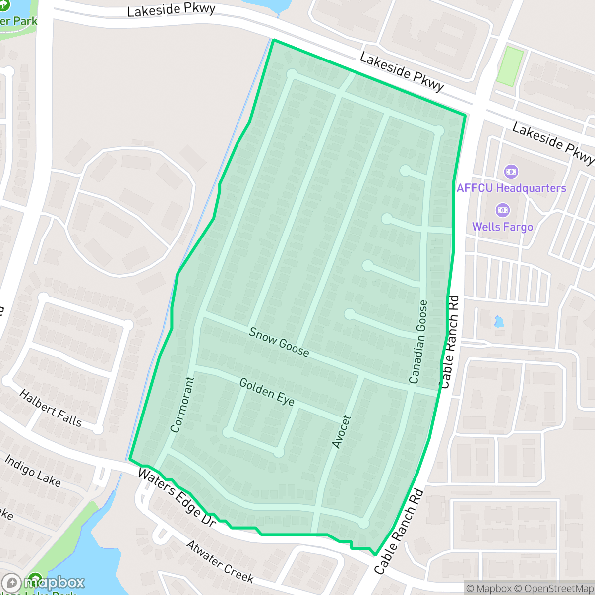 Map showing the location of The Enclave at Lakeside, San Antonio, TX