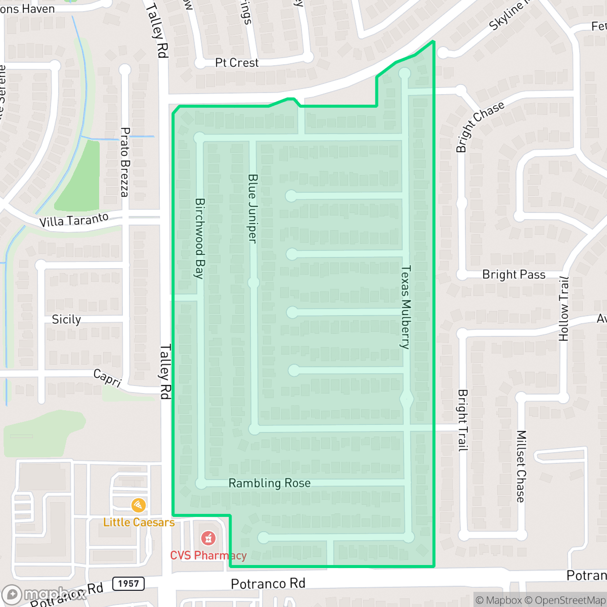 Map showing the location of Vista at the Villages of Westcreek, San Antonio, TX